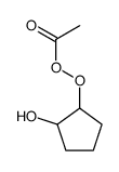 Ethaneperoxoic acid, 2-hydroxycyclopentyl ester (9CI) Structure