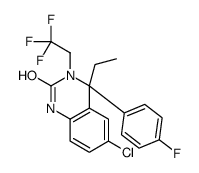 6-氯-4-乙基-4-(4-氟苯基)-3-(2,2,2-三氟乙基)-3,4-二氢喹唑啉-2(1h)-酮结构式