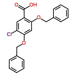 2,4-Bis(benzyloxy)-5-chlorobenzoic acid结构式