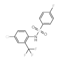 o-Benzenesulfonotoluidide, 4-chloro-alpha,alpha,alpha,4-tetrafluoro- structure