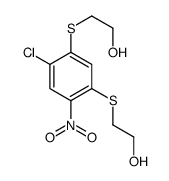 2-[4-chloro-5-(2-hydroxyethylsulfanyl)-2-nitrophenyl]sulfanylethanol结构式