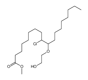 methyl 9-chloro-10-(2-hydroxyethoxy)octadecanoate结构式