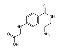 2-[4-(2-aminoethylcarbamoyl)anilino]acetic acid Structure