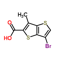 6-Bromo-3-methylthieno[3,2-b]thiophene-2-carboxylic acid structure