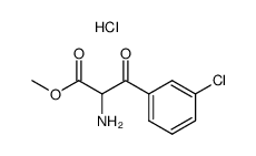 methyl 2-amino-3-(3-chlorophenyl)-3-oxopropanoate hydrochloride Structure