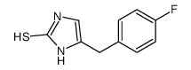 4-[(4-fluorophenyl)methyl]-1,3-dihydroimidazole-2-thione结构式