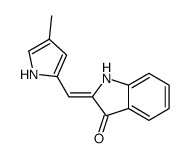 (2E)-2-[(4-methyl-1H-pyrrol-2-yl)methylidene]-1H-indol-3-one Structure