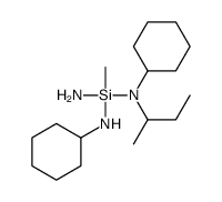 N,N'-dicyclohexyl-1-methyl-N''-(1-methylpropyl)silanetriamine Structure