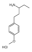 1-(4-methoxyphenyl)pentan-3-amine,hydrochloride structure