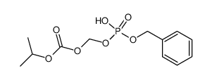 {[(Benzyloxy)(hydroxy)phosphoryl]oxy}methyl isopropyl carbonate Structure