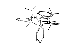 (N(C6H3(Me)P(i-Pr)2)2)Ir(H)(p-tolyl)(pyridine) Structure