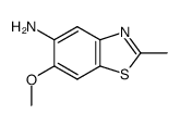 Benzothiazole, 5-amino-6-methoxy-2-methyl- (6CI)结构式