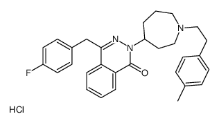 4-[(4-fluorophenyl)methyl]-2-[1-[2-(4-methylphenyl)ethyl]azepan-4-yl]phthalazin-1-one,hydrochloride Structure