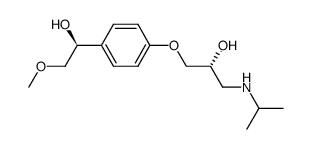 3-(4-(1-hydroxy-2-methoxyethyl)phenoxy)-1-(isopropylamino)-2-propanol Structure