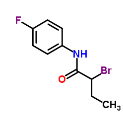 2-Bromo-N-(4-fluorophenyl)butanamide structure