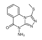 4-amino-1-methylsulfanyl-[1,2,4]triazolo[4,3-a]quinazolin-5-one结构式