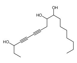 heptadeca-4,6-diyne-3,9,10-triol Structure