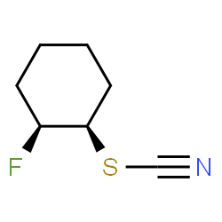 Thiocyanic acid, 2-fluorocyclohexyl ester, cis- (9CI)结构式