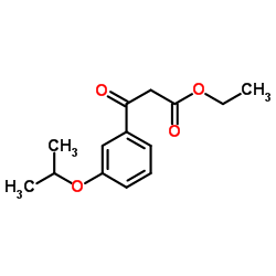 Ethyl 3-(3-isopropoxyphenyl)-3-oxopropanoate结构式