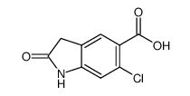 6-Chloro-2-oxoindoline-5-carboxylic acid structure