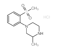 1-[2-(Methylsulfonyl)phenyl]-3-methylpiperazine hydrochloride structure