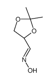 N-[[(4S)-2,2-dimethyl-1,3-dioxolan-4-yl]methylidene]hydroxylamine Structure