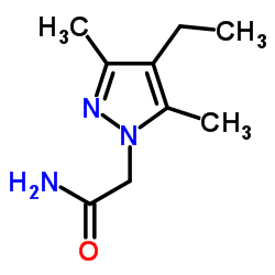 2-(4-Ethyl-3,5-dimethyl-1H-pyrazol-1-yl)acetamide structure