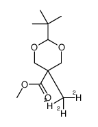 2-tert-Butyl-5-methyl-1,3-dioxane-5-carboxylic Acid Methyl Ester-d3结构式