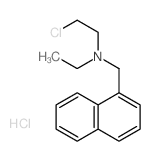 1-Naphthalenemethanamine,N-(2-chloroethyl)-N-ethyl-, hydrochloride (1:1)结构式