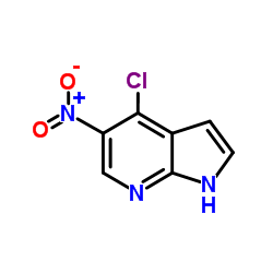 4-Chloro-5-nitro-1H-pyrrolo[2,3-b]pyridine structure