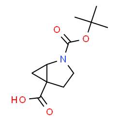 2-[(tert-butoxy)carbonyl]-2-azabicyclo[3.1.0]hexane-5-carboxylic acid结构式