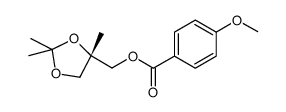 (S)-(2,2,4-trimethyl-1,3-dioxolan-4-yl)methyl 4-methoxybenzoate Structure