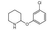 2-(3-chlorophenoxy)piperidine Structure