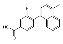 3-fluoro-4-(4-methylnaphthalen-1-yl)benzoic acid Structure