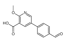 5-(4-formylphenyl)-2-methoxypyridine-3-carboxylic acid Structure