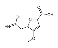 1-(2-AMINO-2-OXOETHYL)-5-METHOXY-1H-PYRAZOLE-3-CARBOXYLIC ACID Structure