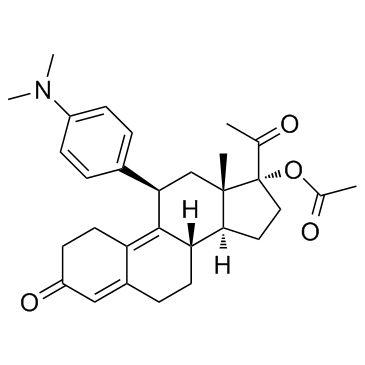 Ulipristal acetate Structure