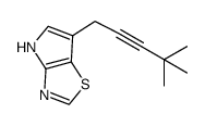 6-(4,4-dimethylpent-2-ynyl)-4H-pyrrolo[2,3-d][1,3]thiazole结构式