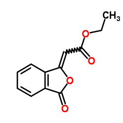 Ethyl (2Z)-(3-oxo-2-benzofuran-1(3H)-ylidene)acetate结构式