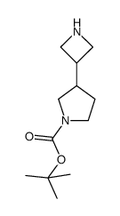 tert-butyl 3-(azetidin-3-yl)pyrrolidine-1-carboxylate结构式