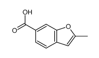 2-Methyl-1-benzofuran-6-carboxylic acid结构式