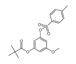 3-methoxy-5-(tosyloxy)phenyl pivalate结构式