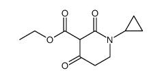 1-环丙基-2,4-二氧代哌啶-3-甲酸乙酯结构式