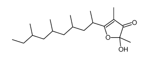 2-hydroxy-2,4-dimethyl-5-(4,6,8-trimethyldecan-2-yl)furan-3-one结构式