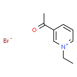 3-acetyl-N-ethylpyridinium bromide structure