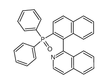 1-(2-diphenylphosphinyl-1-naphthyl)isoquinoline结构式