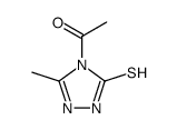 3H-1,2,4-Triazole-3-thione, 4-acetyl-2,4-dihydro-5-methyl- (9CI)结构式