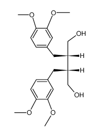 meso-2,3-bis[(3,4-dimethoxyphenyl)methyl]-butane-1,4-diol Structure