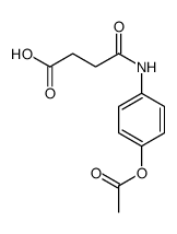 4-(4-acetyloxyanilino)-4-oxobutanoic acid Structure