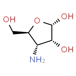 alpha-D-Ribofuranose,3-amino-3-deoxy-(9CI) Structure